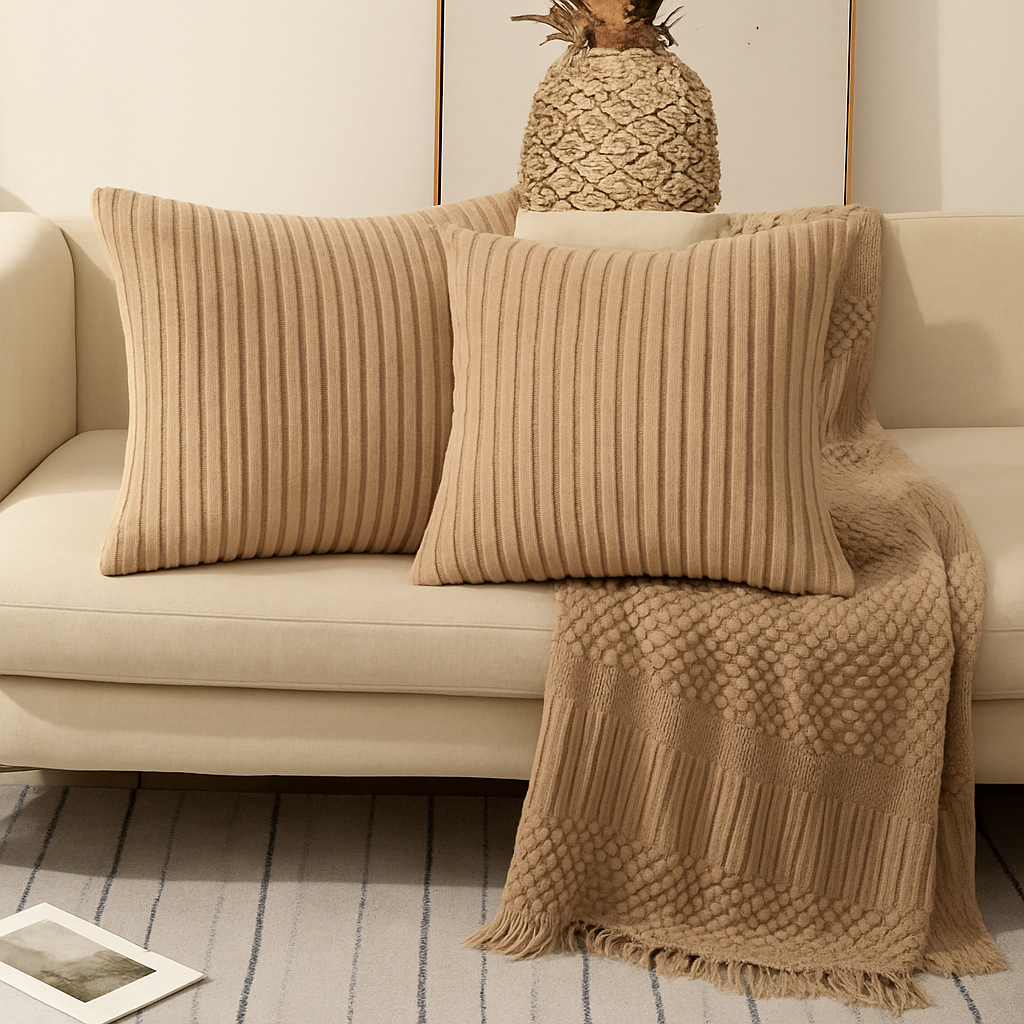 Poszewka dekoracyjna „Soft Stripes” 45×45 cm