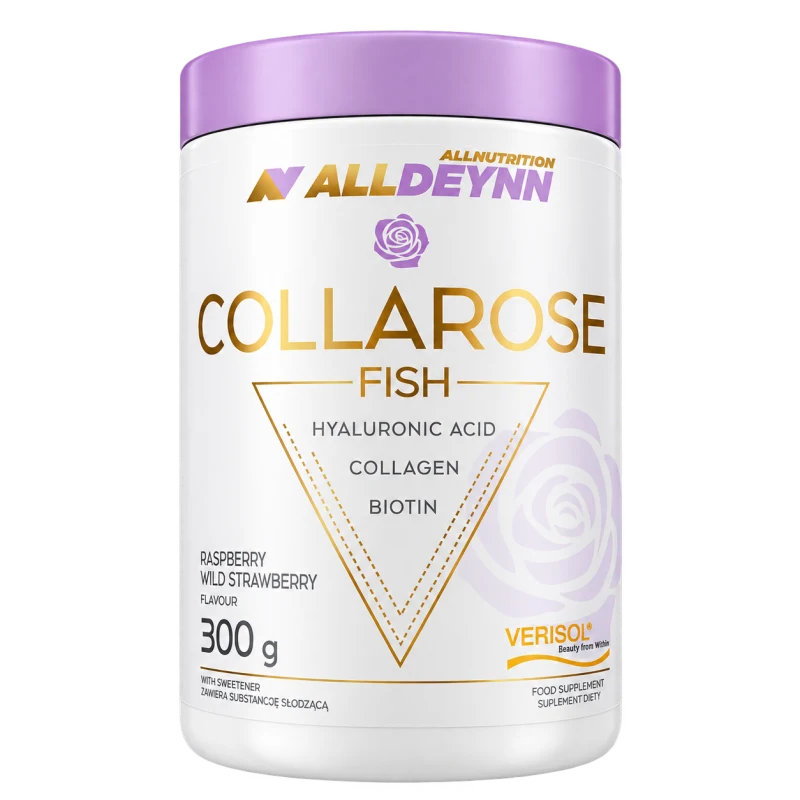 Opakowanie ALLDEYNN Collarose Fish, 300 g, smak malina-poziomka